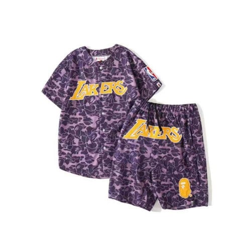 طقم bape lakers