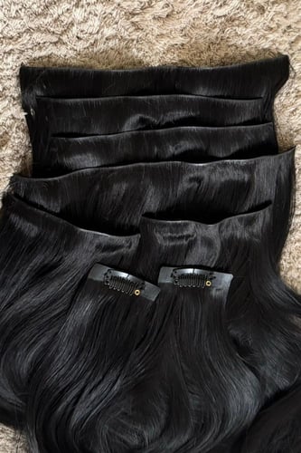 كلبسات مخفية مسطحة أسود بني فاتح 18 انش 180 قرام -...