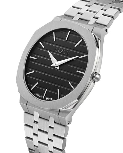 ساعة رجالية من الستيل بميناء أسود - Dark Knight