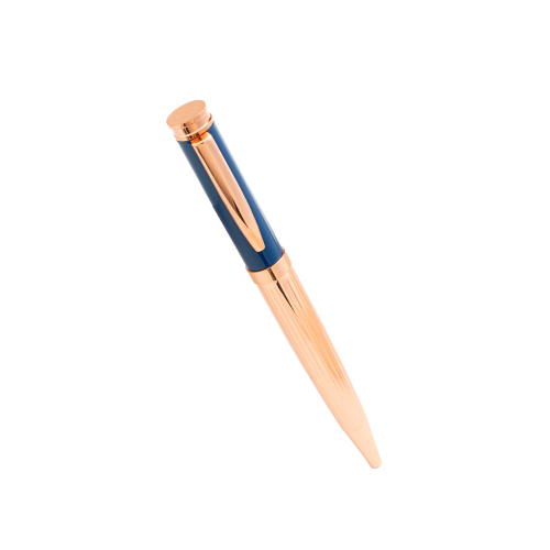 قلم باللون الكحلي والنحاسي - لمسة الأناقة