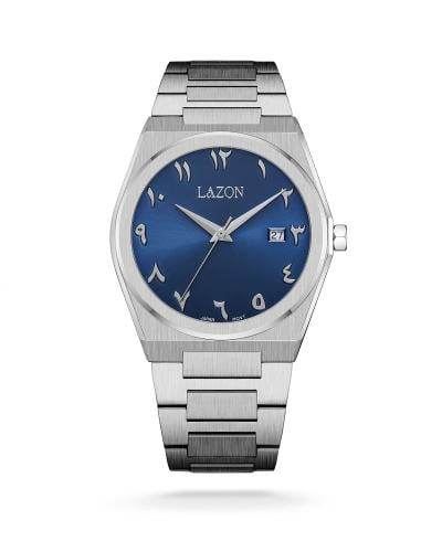 ساعة رجالية من الستيل بميناء كحلي - Midnight Blue