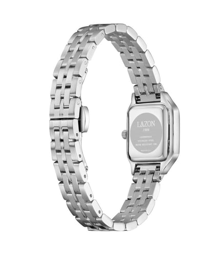 ساعة نسائية من الستيل بميناء وردي - Pink