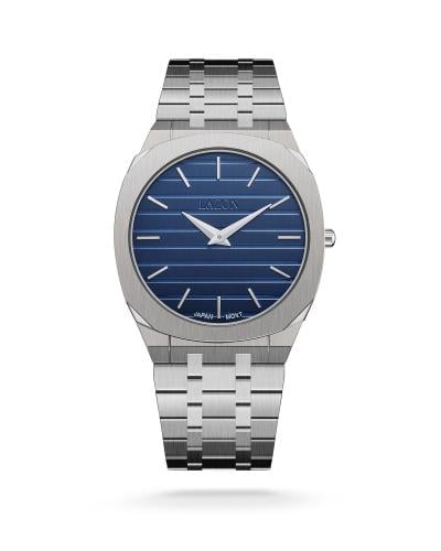 ساعة رجالية من الستيل بميناء كحلي - Deep Ocean