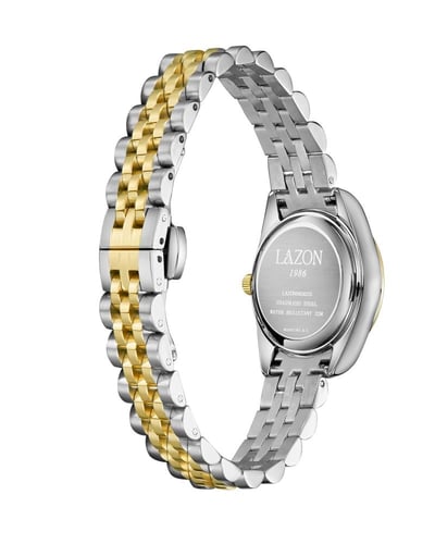 ساعة نسائية من الستيل بميناء رصاصي - Angel Grey