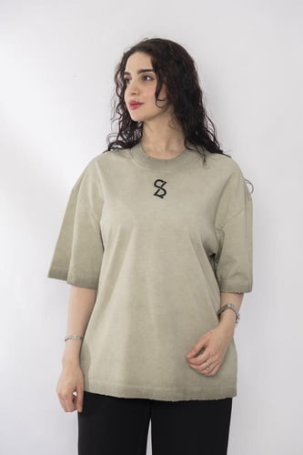 تيشرت لون بيج