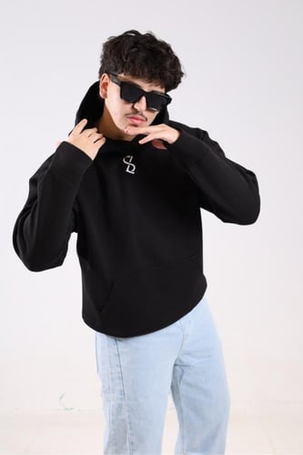 هودي اوفر سايز اسود