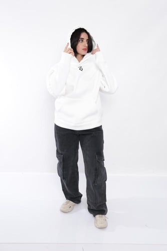 هودي LS اللون ابيض