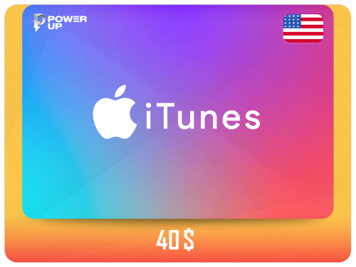 بطاقة آيتونز 40$ - متجر أمريكي