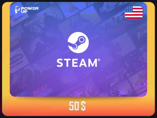 بطاقة Steam أمريكي - 50$