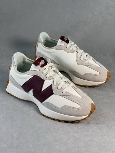 New Balance 327 'White Dark Red'