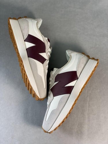 New Balance 327 'White Dark Red'