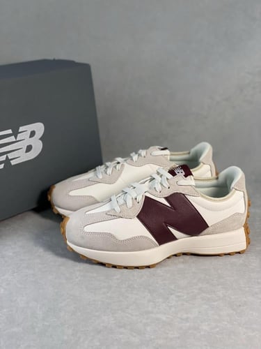 New Balance 327 'White Dark Red'