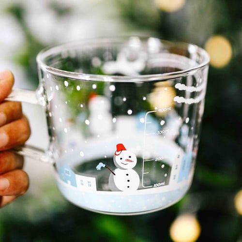 كوب زجاج Hello Winter