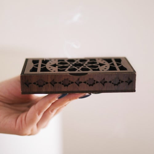 مبخرة ذكية خشب مع أعواد