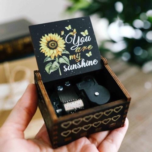 صندوق موسيقى You Are My Sunshine - أسود