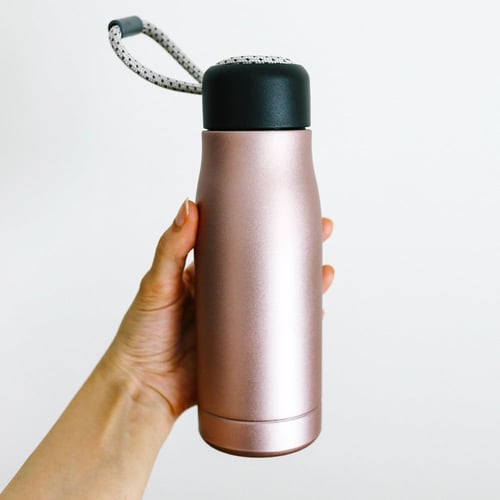 قنينة ماء ستيل بممسك