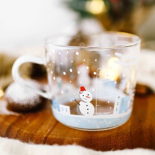 كوب زجاج Hello Winter