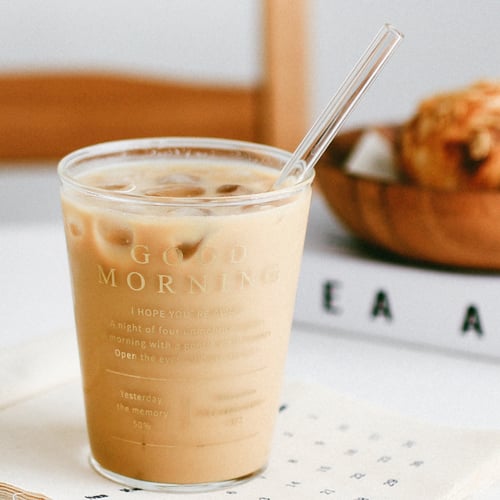 2 مزاز زجاج + فرشاة تنظيف