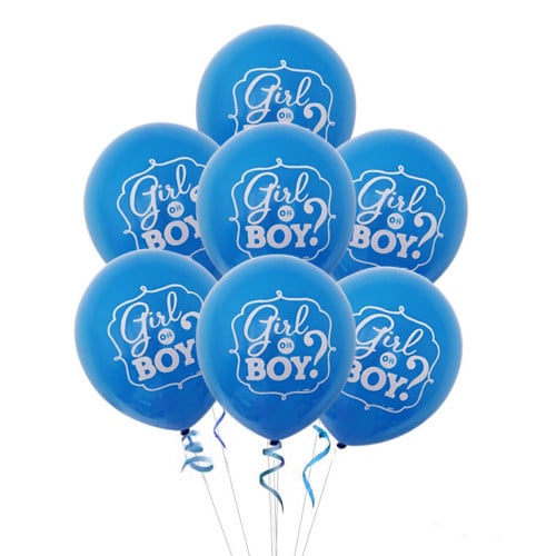 7 حبات بالونات حفلة Gender Reveal