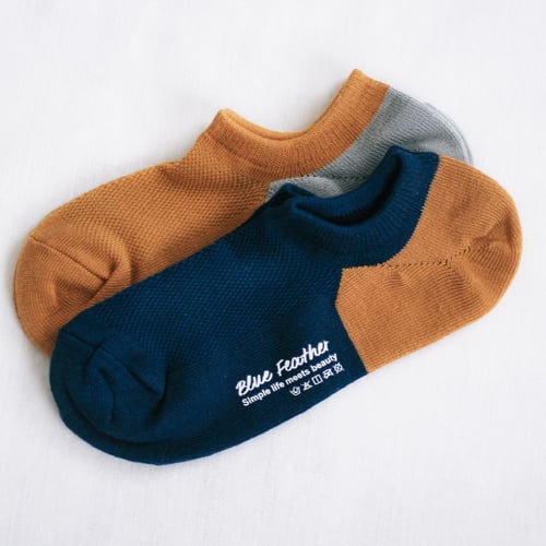 5 جوارب رجالية قصيرة ملونة