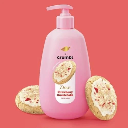 Dove hand soap in collaboration with Crumble Cooki...
