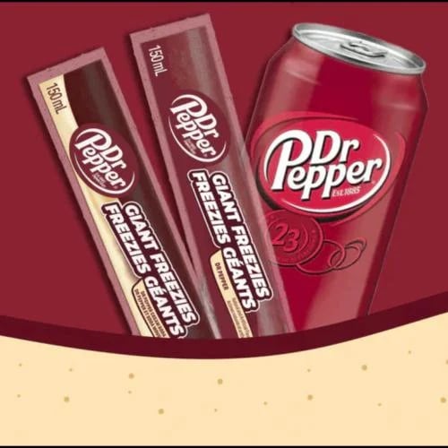 Ice cream with Dr. Pepper flavor, cream soda (one...