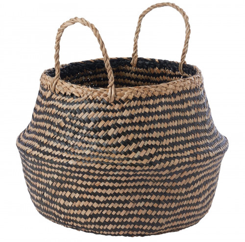 سلة, قش بحري/أسود, 25 سم