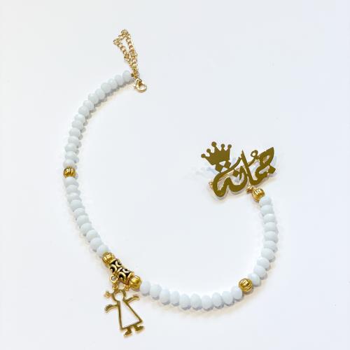 بروش مطلي ذهب أو فضة مع تعليقة