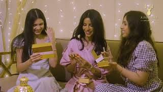 توزيعات عود بنقش ذهب