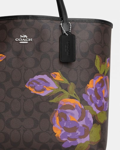 شنطة كوتش كبيرة طباعة زهور