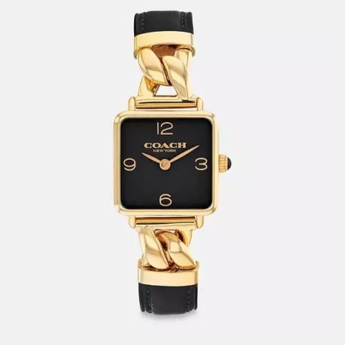 ساعة كوتش نسائية كاس ذهبي