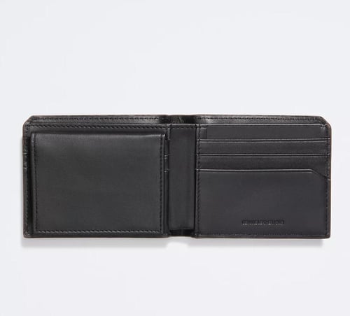 محفظة كالفن كلاين مع محفظة بطاقات شفافه في بوكس