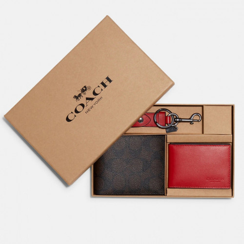 طقم هدية محفظة كوتش رجالي