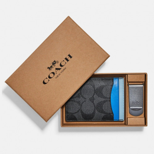 حامل بطاقات كوتش مع كليب معدني