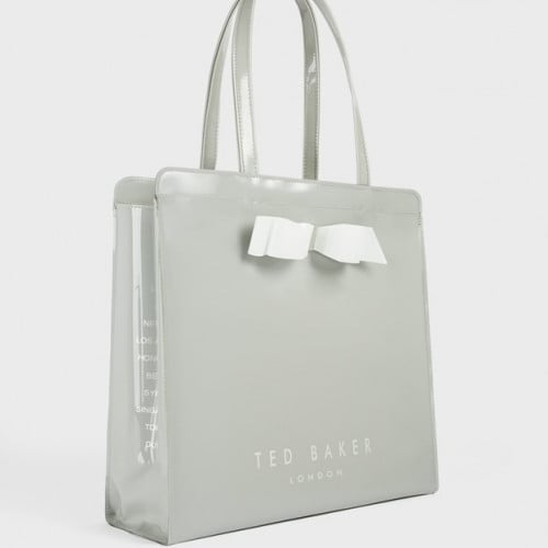 حقيبة التسوق تيد بيكر مع فيونكة رمادي