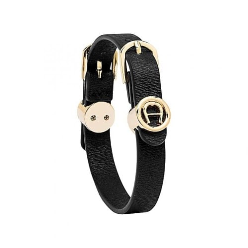 سوار اقنر أسود- FASHION BRACELET A-LOGO Aigner