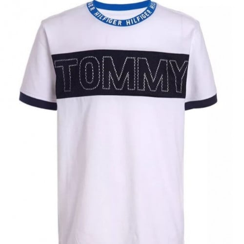 أولاد صغار تومي هيلفيغر تي شيرت بأكمام قصيرة