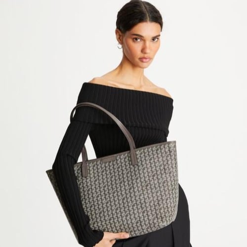 شنطة توري بورش كبيرة توت باق مع سحاب