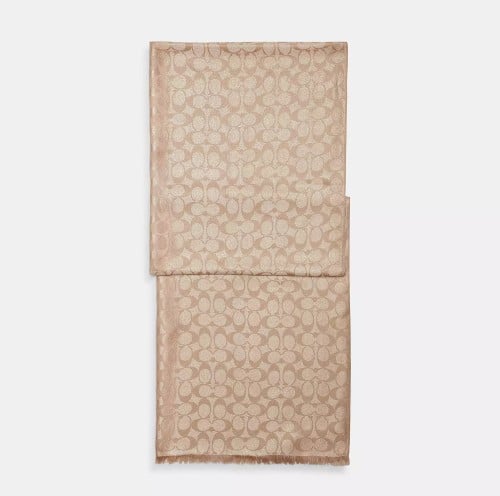 سكارف كوتش ذهبي عاجي