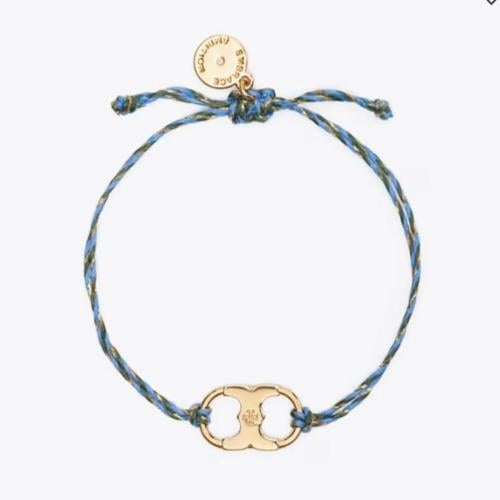 اسوارة توري بورش خيط ازرق مخلوط ذهبي