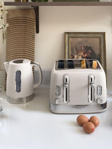 غلايه وتوستر رمادي فاتح