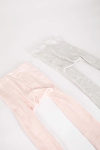 عبوة من 2 جوارب طويلة قطنية للفتيات الصغيرات من De...