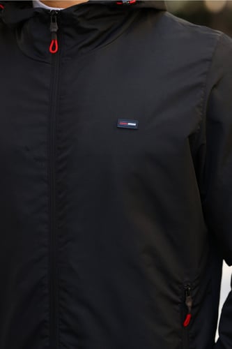 جاكيت رجالي بغطاء للرأس مقاوم للمطر من d1fference...