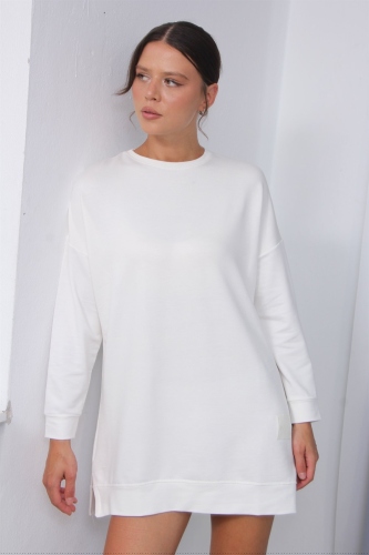 سويت شيرت نسائي – modacan toptan – أبيض – قطن – S-XL – صنع في تركيا