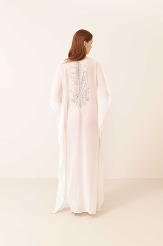 فستان ماكسي مطرز - لون قياسي - إطلالة سهرة فاخرة -...