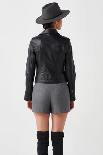 معطف جلد تيرا بلاك للنساء من DERIZA - أصلي