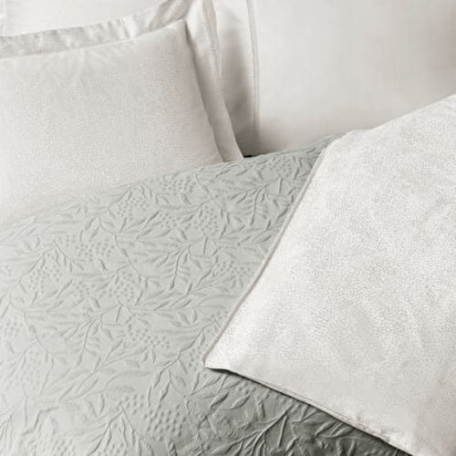 طقم غطاء لحاف قطن مزدوج - أبيض - نعومة فائقة ونوم...