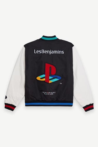 جاكيت بومبر رجالي اسود رجالي حرية الحركة Les Benja...