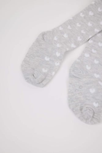 جوارب طويلة قطنية بدون خياطة للفتيات الصغيرات قطعت...