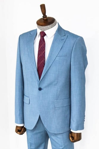 بدلة رجالي زرقاء فاتح Wessi-أصلي